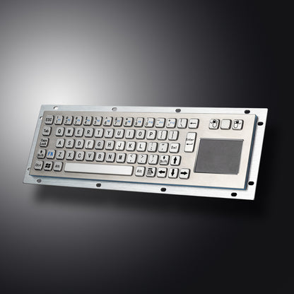 Custom Metal Industrial Touchpad Keyboards Brushed Stainless Steel Keyboard For Kiosks Medical CNC Machine Drone console