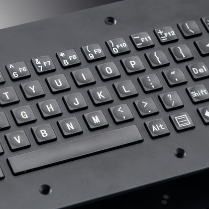 Industrial Keyboard With Ergonomic Trackball Comfortable Plastic Buttons