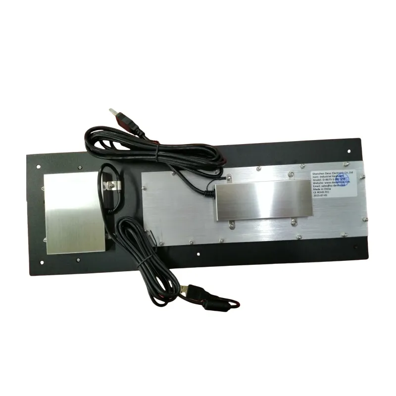 Industrial Keyboard With Ergonomic Trackball Comfortable Plastic Buttons