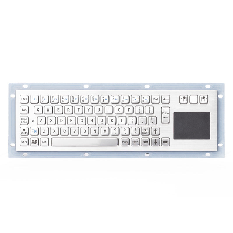 Ultra-thin IP65 Waterproof Rugged Industrial Metal Keyboards With Touchpad USB Interface For Self-Service Terminal Ship Console Simulator