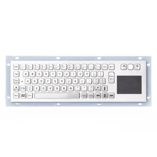 Ultra-thin IP65 Waterproof Rugged Industrial Metal Keyboards With Touchpad USB Interface For Self-Service Terminal Ship Console Simulator