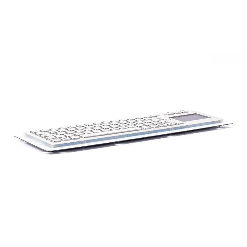 Ultra-thin IP65 Waterproof Rugged Industrial Metal Keyboards With Touchpad USB Interface For Self-Service Terminal Ship Console Simulator
