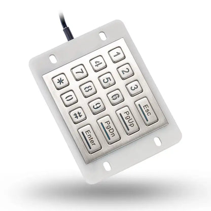 16 Keys USB Kiosk illuminated Keypads IP68 Waterproof Metal Stainless Steel Backlit Numeric Keypad