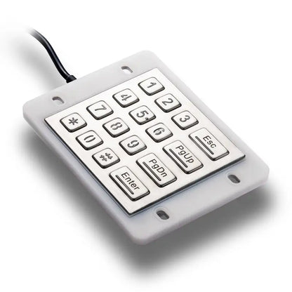 16 Keys USB Kiosk illuminated Keypads IP68 Waterproof Metal Stainless Steel Backlit Numeric Keypad
