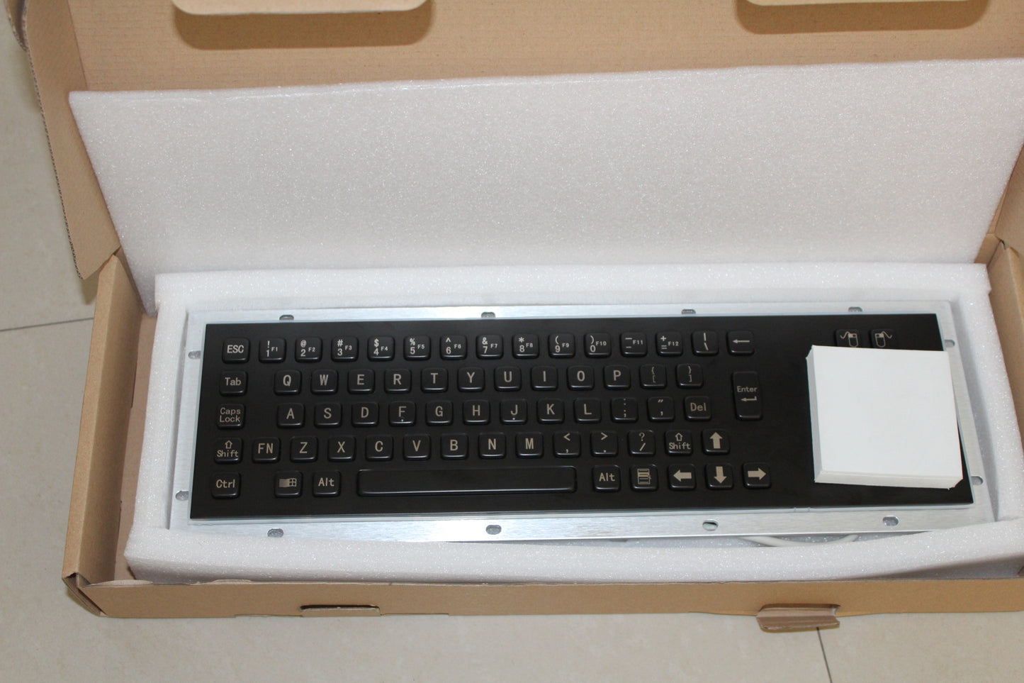 Professional IP65 Vandal Resistant Stainless Steel Metallic Keyboard Waterproof