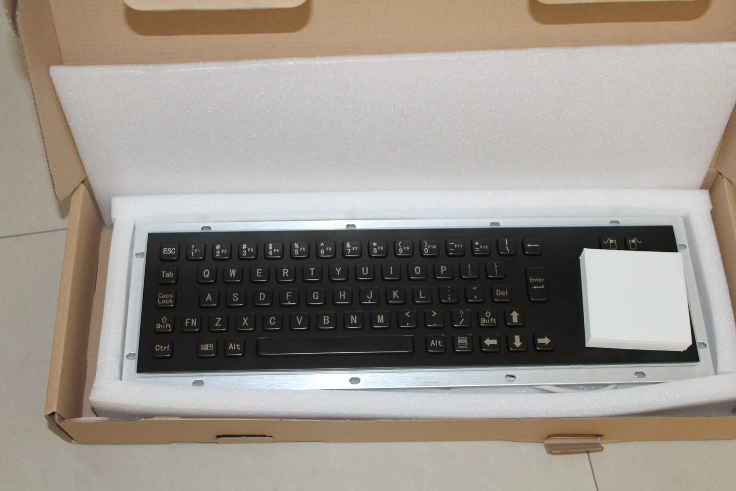 Professional IP65 Vandal Resistant Stainless Steel Metallic Keyboard Waterproof