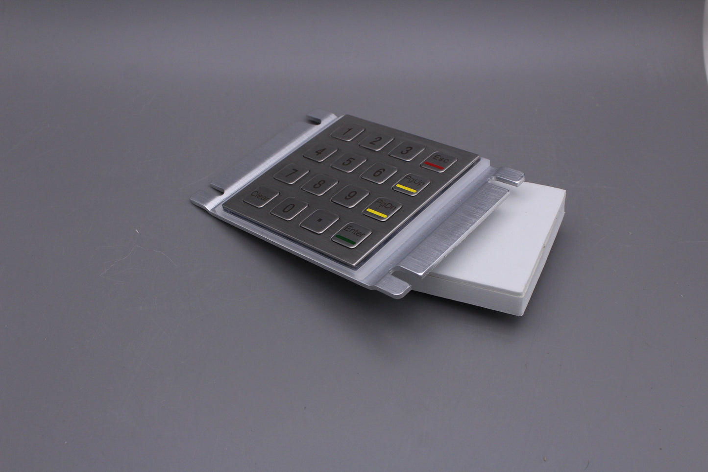 Metal Keypad Vandal Proof Rugged Panel Mount Stainless Steel Keyboard for Kiosk USB Industrial Keyboard With 16 Keys 4x4 Matrix