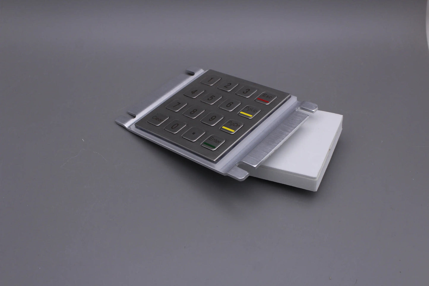 Metal Keypad Vandal Proof Rugged Panel Mount Stainless Steel Keyboard for Kiosk USB Industrial Keyboard With 16 Keys 4x4 Matrix