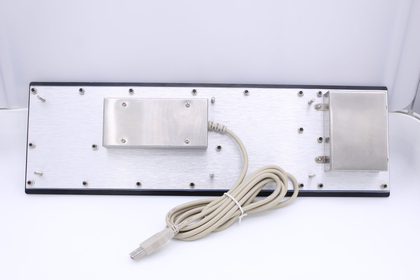 Black IP65 Metal Industrial Stainless Steel USB Keyboard With Touchpad For Ticket Vending Machine Information Kiosk Drone console