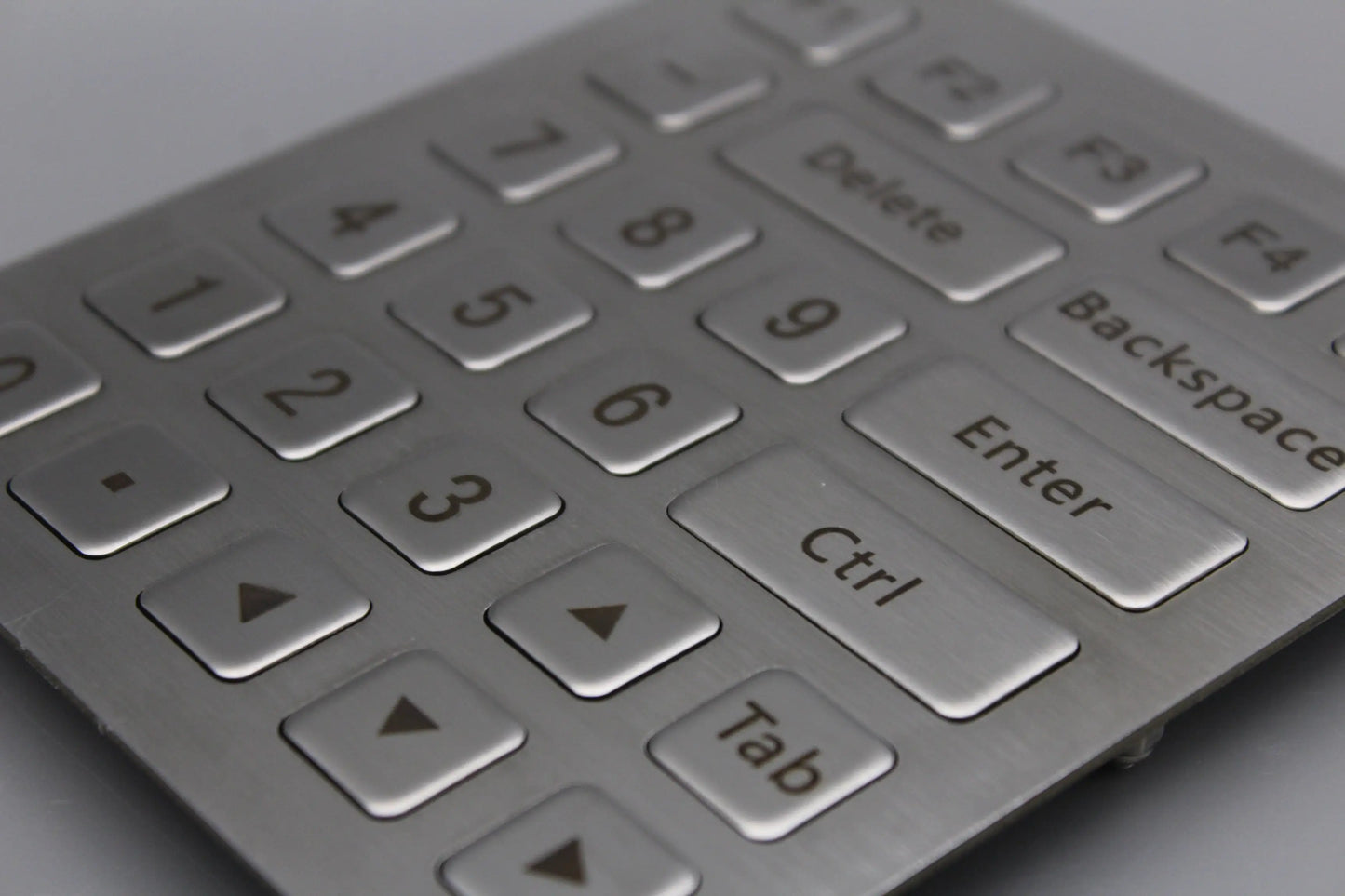 Stainless Steel Industrial Keyboard IP65 Kiosk Metal Numeric Keypad With 26 Keys