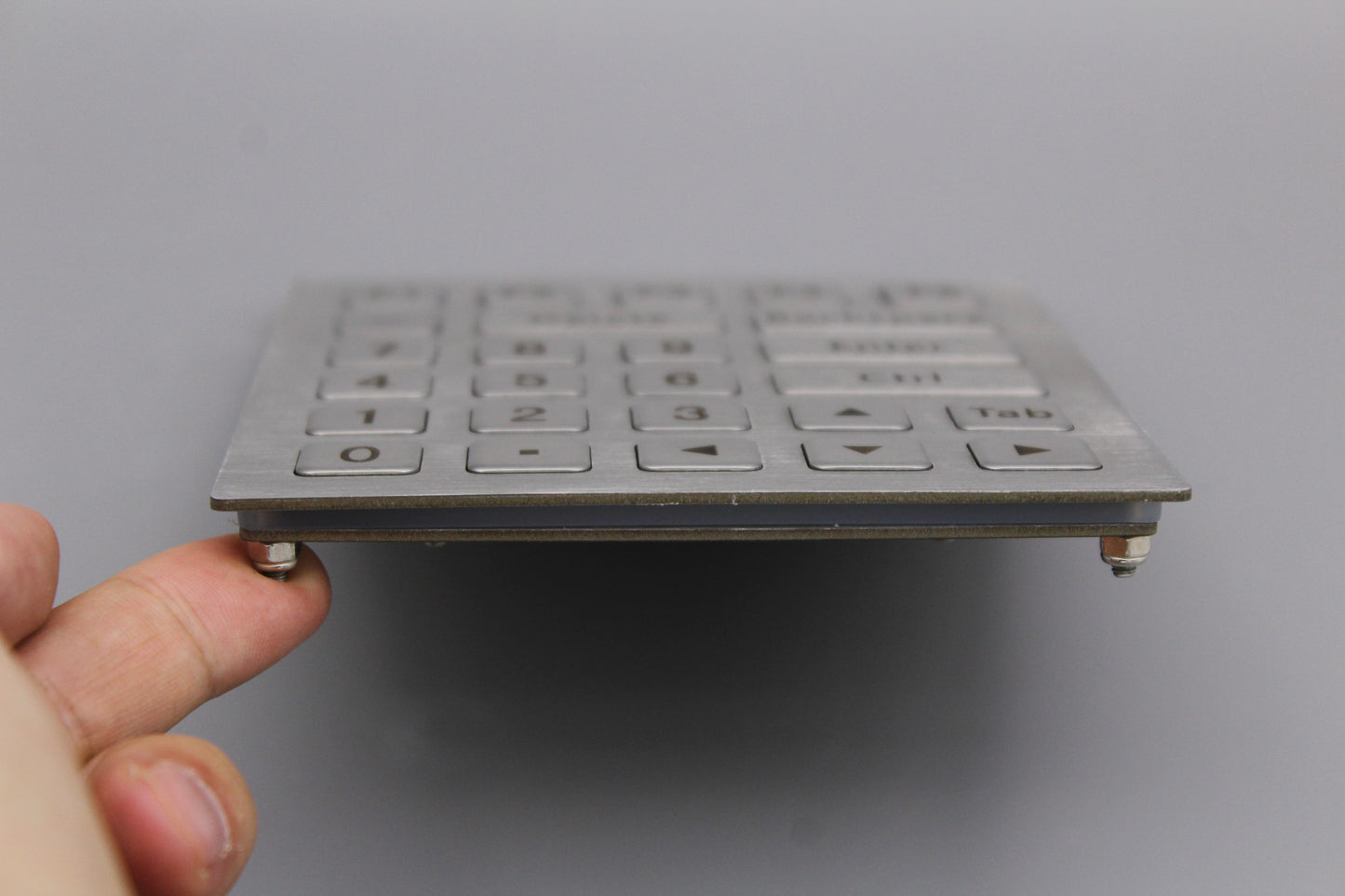 Stainless Steel Industrial Keyboard IP65 Kiosk Metal Numeric Keypad With 26 Keys