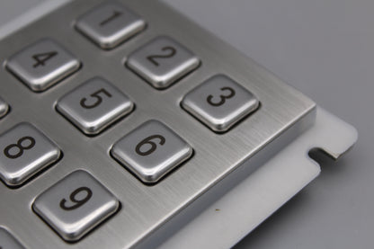 IP66 Waterproof outdoor keyboard Stainless Steel Industrial Keyboard With 12 keys Matrix Metal Keyboard Telephone Keypad
