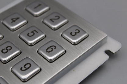 IP66 Waterproof outdoor keyboard Stainless Steel Industrial Keyboard With 12 keys Matrix Metal Keyboard Telephone Keypad