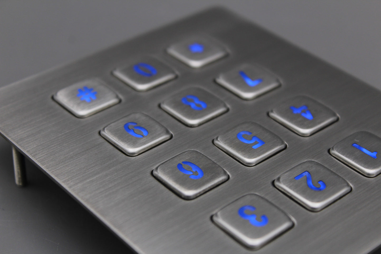 USB Terminal Keyboards Waterproof Metal Numeric Keypad With 12 Keys For Access Control Parcel Locker