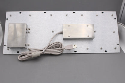 IP65 Metal Industrial Keyboards With Trackball 89 Keys Stainless Steel USB Rugged Keyboard For Self Service Kiosk