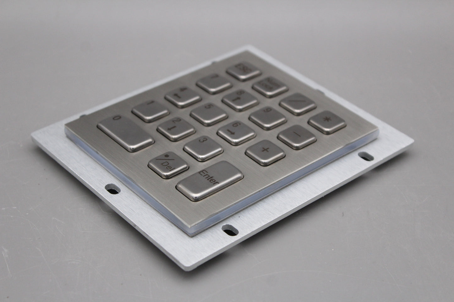 18 Key IP65 Compact Vandal Proof Stainless Steel Industrial Metal Numeric Keypad