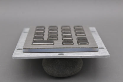 18 Key IP65 Compact Vandal Proof Stainless Steel Industrial Metal Numeric Keypad