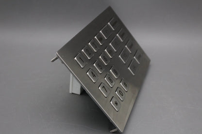 Metal USB Keyboard With 22 Keys Industrial Mini Stainless Steel Kiosk Keypad