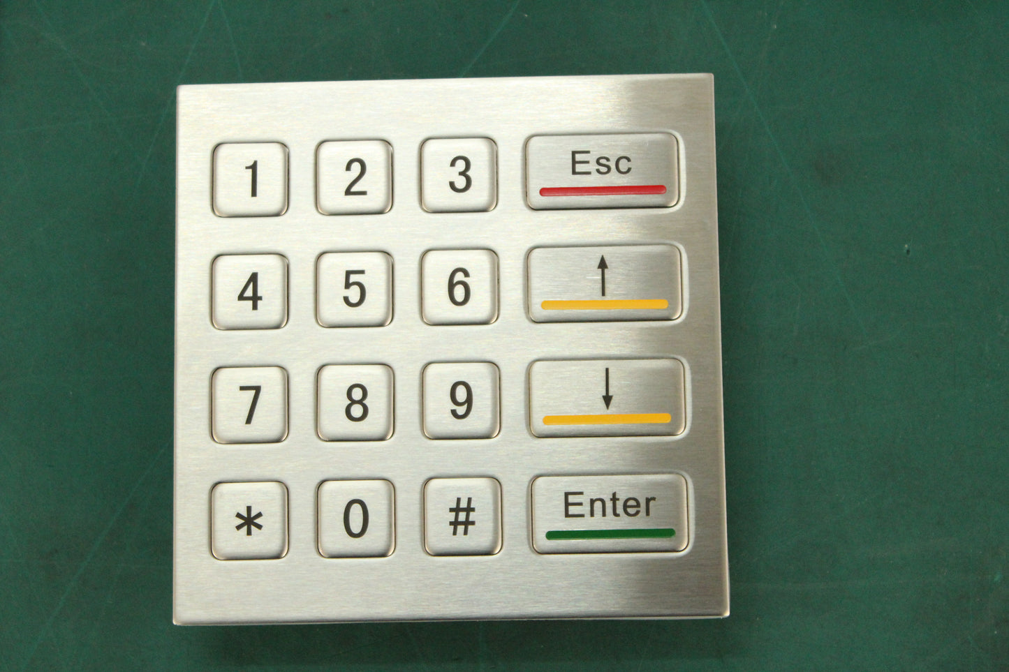 4x4 Metal Matrix Keypad IP65 Waterproof Industrial Keyboard Custom Numeric Stainless Steel Keypad ATM Vending Machine Keyboard