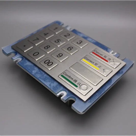 16 Key Button ATM Type Ruggedised IK07 Vandal-Resistant And Stainless Steel Kiosk Waterproof IP54 Metal Numeric Keypad