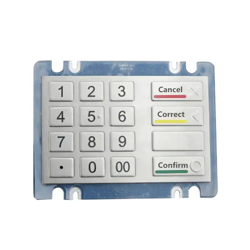 16 Key Stainless Steel Kiosk Metal Numeric Keypad For ATM Machine-DAVO ...