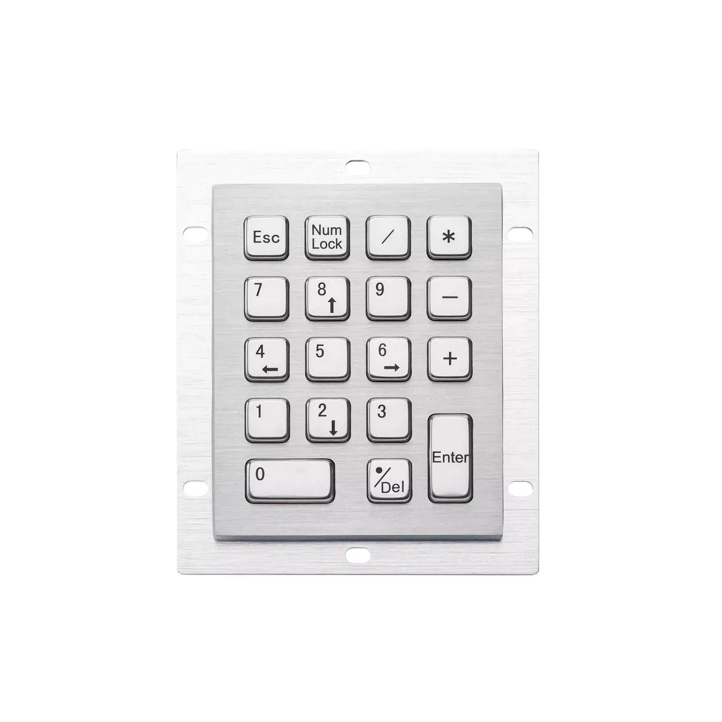 18 Key IP65 Compact Vandal Proof Stainless Steel Industrial Metal Numeric Keypad