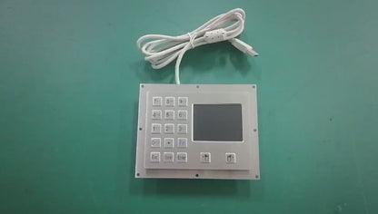 IP65 Waterproof 15 Keys Industrial Metal Keyboard With Touchpad For Mine Ex-proof Control Box