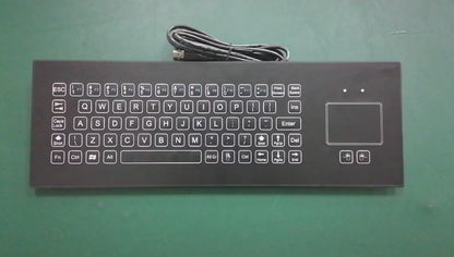 IP66 Waterproof Industrial Metal Medical Grade Ultra-thin Membrane Keyboard
