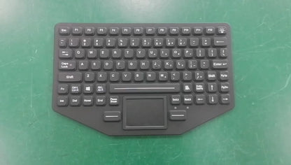 89Keys IP66 Dynamic Sealed and Ruggedized Silicone Rubber Keyboard with Touchpad
