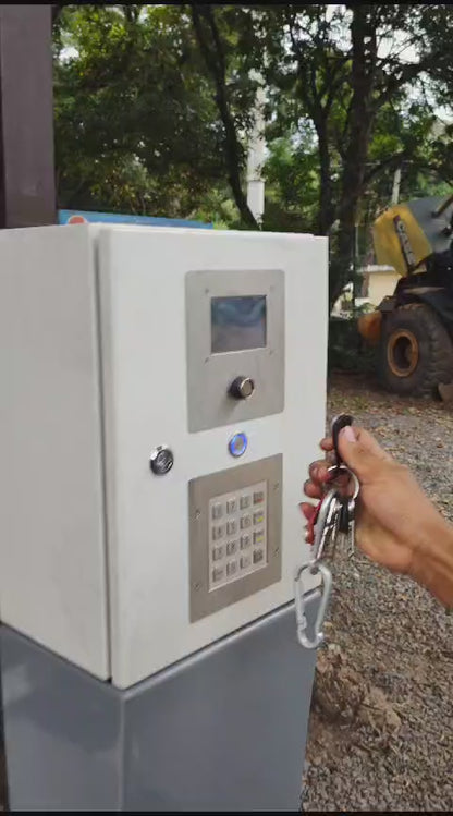 4x4 IP65 Stainless Steel Numeric Metal Keypad With Waterproof Silicone Cover For Outdoor Self-service Car Washing Machine